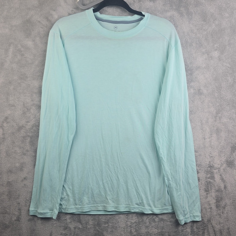 Free Fly Bamboo Long Sleeve Crew Neck Shirt Mens Medium Green‎ Performance Beach